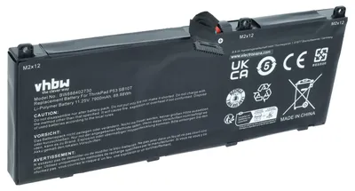 Produktbild von vhbw Akku Ersatz für Lenovo SB10T83144, L18M6P90, SB10K97664, 5B10W13901, L18C6P90 für Notebook (7900 mAh, 11,25 V, Li-Polymer)