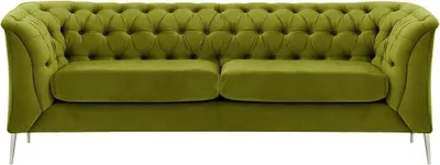 Image de Canapé 2,5 places Chesterfield Modern-Velluto 9-Métal chromé