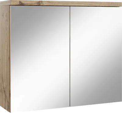 Immagine prodotto di Armadietto a specchio Toledo 80 x 60cm Rovere Castagno - specchio armadietto