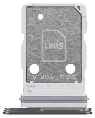 Immagine prodotto di Samsung, supporto per doppia scheda Nano SIM di ricambio per Samsung Galaxy S25 Edge, argento