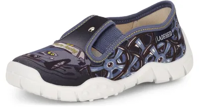 Produktbild von Ladeheid Jungen Hausschuhe mit Einlegesohlen LAVI0011 (Grau-2, 27 EU)