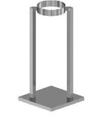 Produktbild von ALMEVA Starr Bodenstütze DN125 (ESTBS2)