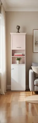 Produktbild von Modernes Bücherregal in Rosa und Weiß für Ihr Zuhause