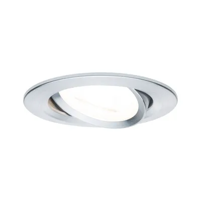 Produktbild von Paulmann Premium Einbauleuchten Set Nova rund schwenkbar dimmbar LED 3x7W 230V GU10 51mm Alu gedreht/Alu Zink