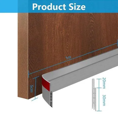 Produktbild von Schalldichter Türdichtungsstreifen, selbstklebend, 5x254cm, gummi