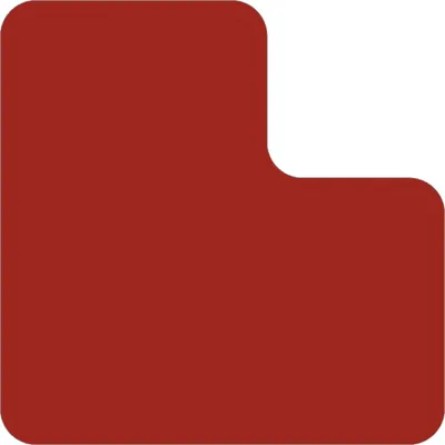 Produktbild von Stellplatzmarker WT-5210, L-Stück, Polyester, Rot, 125x125 mm, 25 Stück/VE