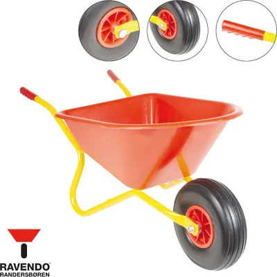Produktbild von RAVENDO sehr stabile Kinderschubkarre Schubkarre Kinder Kind Pannenrad BJ350