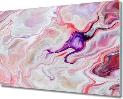 Produktbild von Coloray Hackbrett Herdabdeckplatte 80x52 cm Küchenbrett Kochplattenabdeckung Schneidebrett - Wellen Abstraktionen
