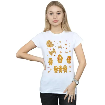 Produktbild von Star Wars - "Gingerbread Empire" T-Shirt für Damen BI42064 (XXL) (Schwarz)