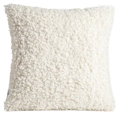Produktbild von HOMLA Kissenbezug SOLANO, weiß, aus Bouclé-Stoff mit Schlingenstruktur, 45 x 45 cm