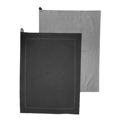 Obrázok produktu pre Home Elements Utierka z recyklovanej bavlny, 2 ks, 50 x 70 cm, šedá