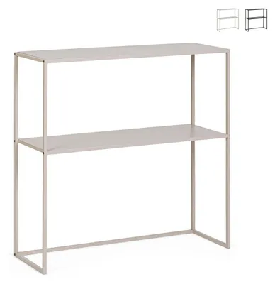 Produktbild von Eingangskonsole mit 2 Ablagen im modernen Design 78x27x78 Alrik YES - Beige
