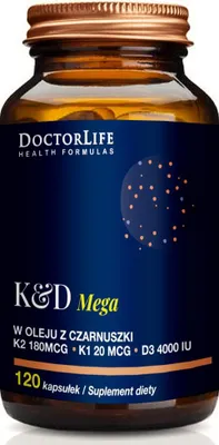 Produktbild von K&D Mega in Nigellaöl Nahrungsergänzungsmittel 120 Kapseln