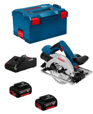 Imagen del producto de Sierra Circular BOSCH GKS 18V-57 G (2 x 4,0 Ah + GAL 18V-40 + L-Boxx 238)