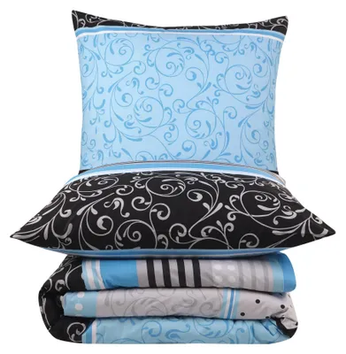 Zdjęcie produktu dla Komplet pościeli 135 x 200 cm wykonany w 100% z bawełny, zawierający poszewki na poduszki