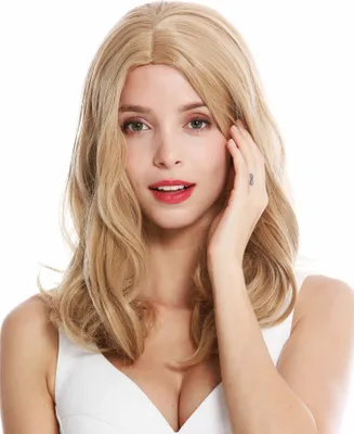 Produktbild von WIG ME UP Perücke Mittelscheitel Gewellt Dunkelblond GFW3418-18