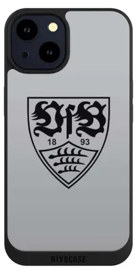 Produktbild von NIVOCASE Handyhülle für Apple iPhone 14  Hülle NIVOpure Case Schwarz Logo Offizielles Lizenzprodukt VfB Stuttgart