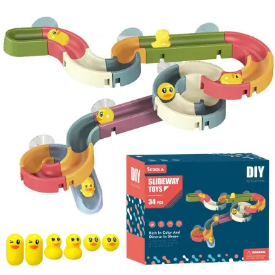 Produktbild von Baby Badespielzeug Set, Badewannenspielzeug Kinder, DIY Badewannen Spielzeug ab 3 4 5 6 Jahre, mit Saugnäpfe, Badewannenspielzeug