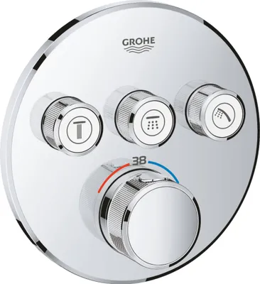 Obrázek produktu pro GROHE 29121000, Vana a sprcha, Rotační ventily, Kov, Chrom