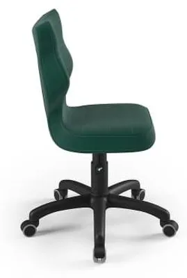 Zdjęcie produktu dla KRZESŁO DO ROŚCIU DZIECI, ERGONOMICZNE KRZESŁO DO BIURKA, DLA OSOB o WYSOKOŚCI 133-159 CM, KOLOR: CZARNY, MATERIAŁ: WELUR (MODEL 05)
