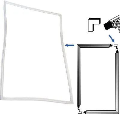 Produktbild von NEU UNIVERSAL Türdichtung Dichtung 2000x1000mm zum Selbstanfertigen Kühlschrank