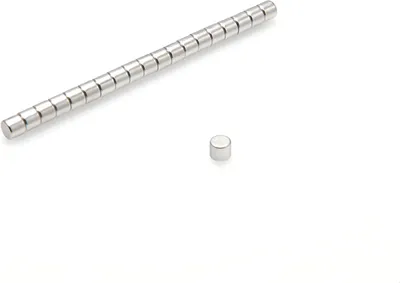 Produktbild von Neodym Magnete 3,5 x 3 mm 50 Stück mm N38, Extrem stark, Magnettafeln, Kühlschränke, Whiteboards, DIY