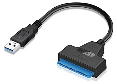 Produktbild von SATA auf USB Adapter USB 3.0 auf 2,5 Zoll SATA Port Konverter Externer und Kabel für SSD/HDD Festplatte