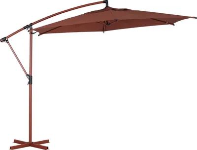 Produktbild von Freistehender sonnenschirm rund manoa 3m mahagoni - Hespéride
