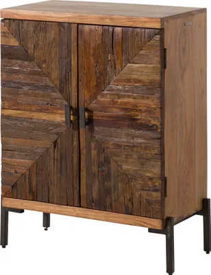 Immagine prodotto di MASSIVMOEBEL24 | Comò  in legno riciclato 72x98x40 laccato naturale LYON #100