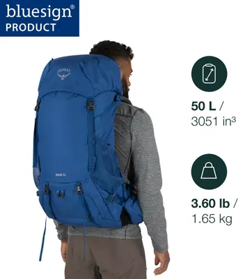 Produktbild von Osprey Rook Herren Rucksack, 50L, Astology Blue/Blue Flame, O/S