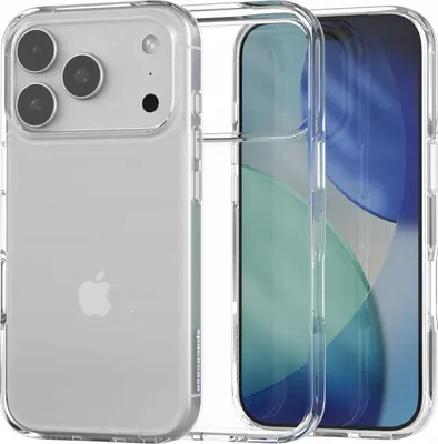 Image de Coque silicone SPACECASE Clear Hybrid Case pour iPhone 17 Pro Transparent