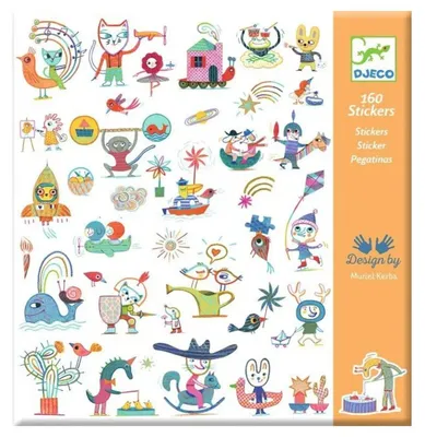 Produktbild von Djeco Aufkleber Papieraufkleber - 160 Gazette