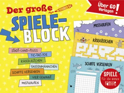 Produktbild von Der große Spieleblock - Spiele für die ganze Familie