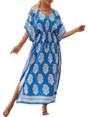 Produktbild von Boho-Kaftan, Strandkleid in großen Größen für Damen