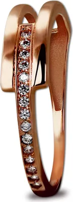Image de GoldDream Zirconia Bague Femme Gr. 56 Apart 333 Or Rose Bijoux Bague D2GDR526E56