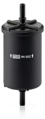 Produktbild von Kraftstofffilter MANN-FILTER WK 6002 für RENAULT Clio III Schrägheck (BR0/1, CR0/1) Leitungsfilter