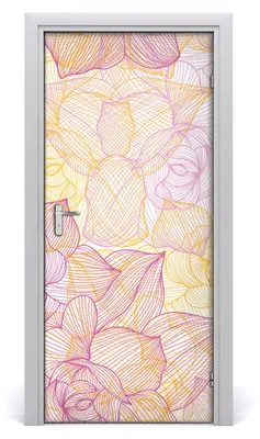 Produktbild von Tulup Türaufkleber 95x205 cm Dekorative Aufkleber Selbstklebend Wasserdichte Tapete Abnehmbar Schlafzimmer Wohnzimmer Wohnkultur - Furniertüren Kleber Tapeten Blumen