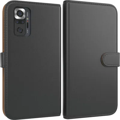 Produktbild von EAZY CASE Business Hülle für Xiaomi Redmi Note 10 Pro klappbar, Premium Kunstleder Handyhülle mit Kartenfach