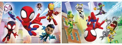 Image de Puzzles spidey marvel : les aventures de spidey et ses amis 2 x 60 pièces - supercolor - clementoni - 21625