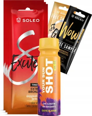 Produktbild von Soleo Excited 3x15ml wärmender Bronzer mit Kribbeleffekt + Freebies
