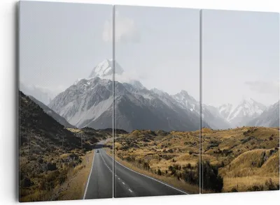 Produktbild von Bild auf Leinwand - Leinwandbild - 3 Teile - Weg Berg Gipfel - 165x110cm - Wand Bild - Wanddeko - Wandbilder - Leinwanddruck - Bilder - Wanddekoration - Leinwand bilder - Wandbild - CE165x110-4833
