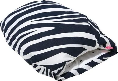 Produktbild von Kleines Transportkissen - Stillegesetz für unterwegs und zu Hause - zebra dunkelblau