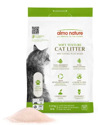 Imagen del producto de Arena para gatos - Material absorbente natural para gatos (4,54 kg)