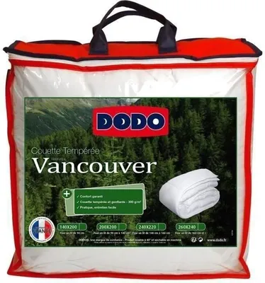 Image de Couette tempérée DODO Vancouver, 140x200 cm, Blanc