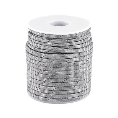 Produktbild von Schnur 25m x 4mm m. Reflektorfaden Polyester Seil Kordel Polyesterschnur
