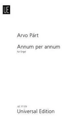 Produktbild von Pärt, A: Annum per annum
