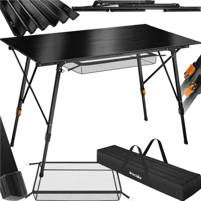 Produktbild von tectake® Aluminium Campingtisch Bastian faltbar 120 x 70,5 x 58 – 79 cm