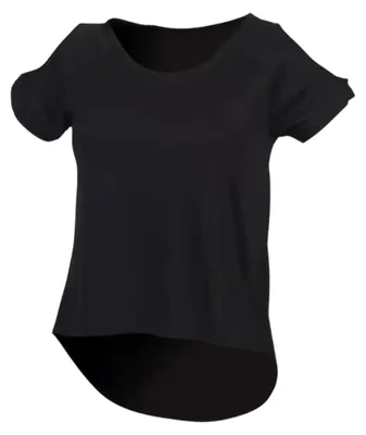 Produktbild von SF Women - T-Shirt Hinten länger für Damen LT4535 (XL) (Schwarz)