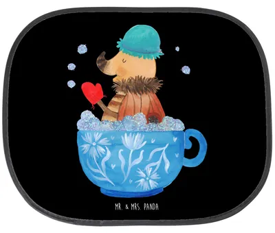 Produktbild von Mr. & Mrs. Panda Auto Sonnenschutz Nachtfalter Schaumbad - Schwarz - Geschenk, Zeitmanagement, Tasse, WC, Badezimmer, Träumen, Sonnenblende, Lustige Sprüche, Seitlicher