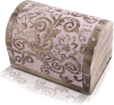 Produktbild von Holzschmuckkästchen Dekorativ Handbemalt Geschenkbox